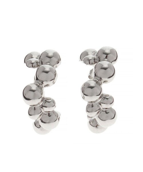 MURUA（ムルーア）の「デザインフープピアス（ピアス（両耳用）・レディース・シルバー/ゴールド・F）」の3枚目の写真