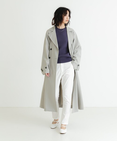 URBAN RESEARCH（アーバンリサーチ）の「『4サイズ展開』テーパードチノパンツ（チノパンツ・レディース・ブラック/オリーブ/キャメル/カーキ/ベージュ/ネイビー/オフ/ダークブラウン・XS/S/M/L）」の21枚目の写真