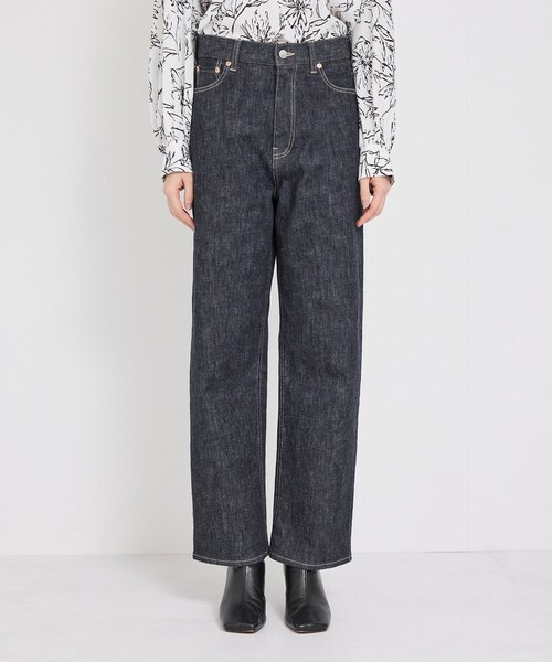 ROPE'(ロペ)の「ストレッチデニムストレートパンツ(デニムパンツ・レディース・ネイビー/ブルー・36/38/40)」の16枚目の写真