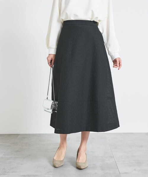 URBAN RESEARCH ROSSO（アーバンリサーチロッソ）の「シアージャガードフォルムスカート（スカート・レディース・BEIGE/BLACK・36/38）」の5枚目の写真