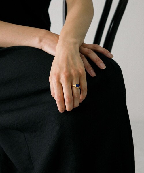 URBAN RESEARCH（アーバンリサーチ）の「decor『デコール』　石のリング ラピスラズリ（リング・レディース・Gold/Silver・11/13）」の10枚目の写真