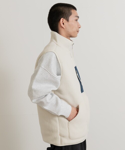 THE GOODLAND MARKET（ザグッドランドマーケット）の「AIGLE　シェルパフリース リバーシブルベスト T-KIT（ベスト・メンズ・DOVE/KRAFT/NOIR・M/L/XL）」の10枚目の写真