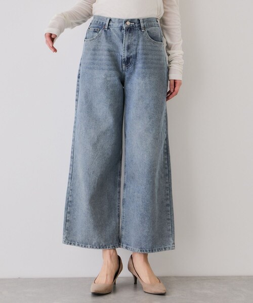 Jayro（ジャイロ）の「デニムワイドパンツ（デニムパンツ・レディース・ブラック系/ブルー系・M/S）」の5枚目の写真