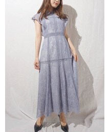 MERCURYDUO | レースハイネックドレス(ドレス)