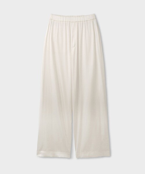 ROPE'(ロペ)の「GWIL SILK SATIN PANTS|シルクサテンパンツ(チノパンツ・レディース・ホワイト・F)」の2枚目の写真