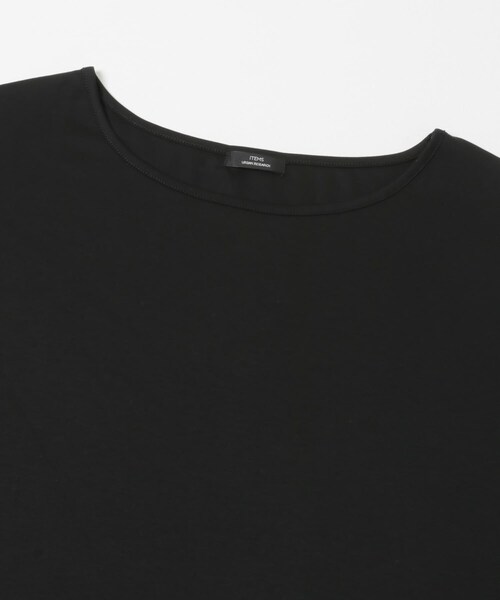 ITEMS URBANRESEARCH（アイテムズ アーバンリサーチ）の「シルケットボートネックロンTシャツ（Tシャツ/カットソー・レディース・WHT/BLK/CHA・Free）」の18枚目の写真