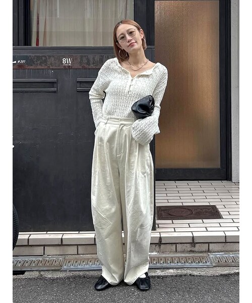 Ungrid（アングリッド）の「コクーンチノパンツ（チノパンツ・レディース・アイボリー/チャコールグレー/ベージュ・S/M）」の22枚目の写真