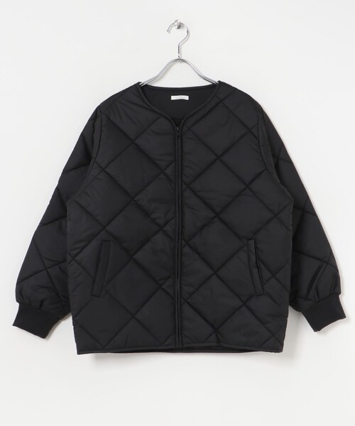 ITEMS URBANRESEARCH(アイテムズ アーバンリサーチ)の「中綿キルトノーカラージャケット(その他アウター・レディース・CHA/L.BEIGE/BEG/BLK・FREE)」の18枚目の写真