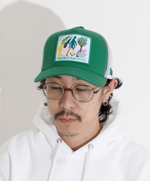 THE GOODLAND MARKET（ザグッドランドマーケット）の「PARKS PROJECT　US PROTECT OUR PARKS HAT（キャップ・メンズ・GREEN・FREE）」の2枚目の写真