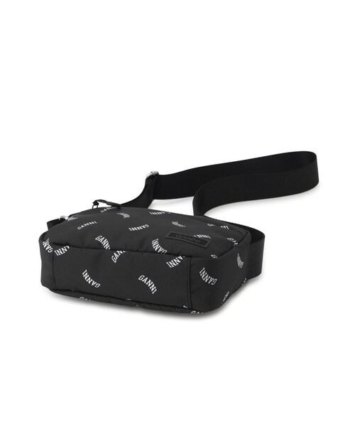 ADAM ET ROPE'(アダムエロペ)の「【GANNI for ADAM ET ROPE'】Re-Tech Logo Print Festival bag(ショルダーバッグ・レディース・ブラック・F)」の14枚目の写真