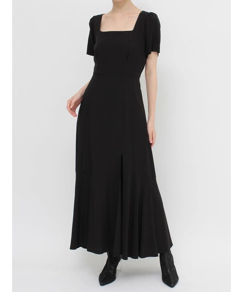 EVRIS（エヴリス）の「バックオープンロングワンピース（ワンピース・レディース・ホワイト/グレー/ブラック/ピンク・F）」の7枚目の写真