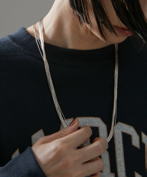 ADAM ET ROPE'（アダムエロペ）の「【NativeSilverStreams】リキッドシルバーネックレス10st60cm（ネックレス・レディース・シルバー・F）」の20枚目の写真