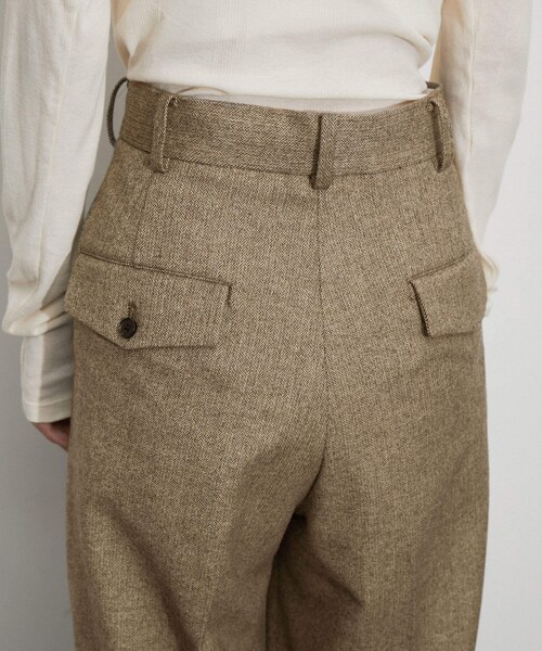 ADAM ET ROPE'（アダムエロペ）の「【公式サイト限定】【セットアップ対応】〈ADMERP〉ヘリンボンスラックス（スラックス・レディース・ブラウン・0.1/3.4）」の17枚目の写真