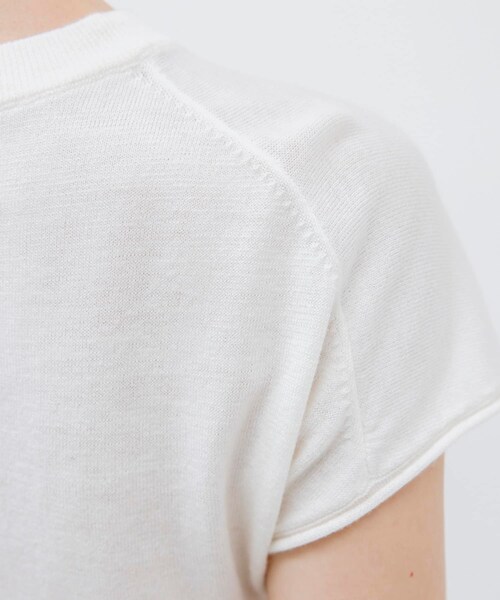URBAN RESEARCH（アーバンリサーチ）の「STUDIO DOE　French Sleeve Knit Top（ニット/セーター・レディース・GREY/BLACK/WHITE・S）」の8枚目の写真