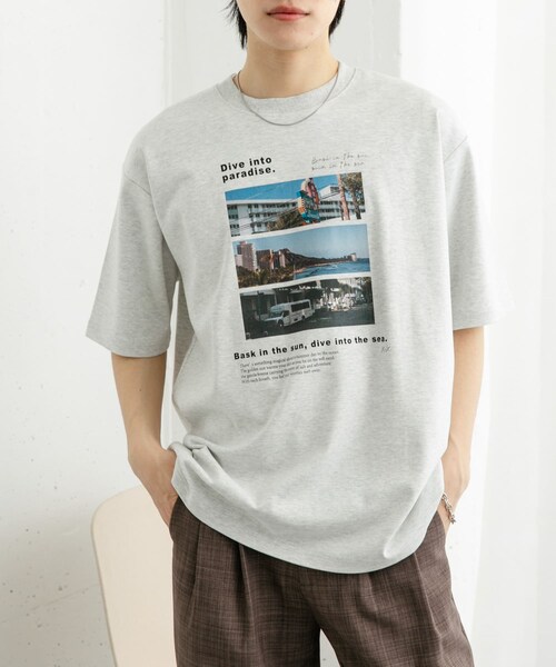 SENSE OF PLACE by URBAN RESEARCH（センスオブプレイスバイアーバンリサーチ）の「Cityscape photo Short-Sleeve T-shirts（Tシャツ/カットソー・メンズ・GRAY/CHARCOAL/L.BLUE・M/L）」の18枚目の写真
