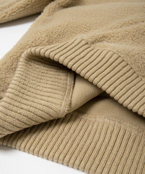 THE GOODLAND MARKET（ザグッドランドマーケット）の「AIGLE　ジップアップ シェルパフリース（ブルゾン・レディース・NOIR/OSIER・S/L）」の22枚目の写真