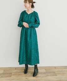 ITEMS URBANRESEARCH | ジャガードロングスリーブワンピース(ワンピース)