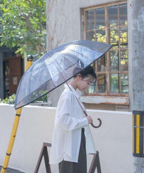 SMELLY（スメリー）の「Wpc.　ユニセックス 12Kプラスチックアンブレラ（長傘・レディース・BRN/NVY/GRY・FREE/one）」の22枚目の写真