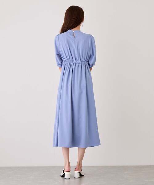 Jayro(ジャイロ)の「半袖ボウタイワンピース(ワンピース・レディース・ホワイト系/ネイビー/ブルー/ピンク・M)」の16枚目の写真
