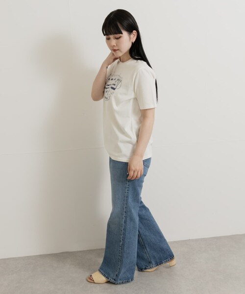 THE GOODLAND MARKET（ザグッドランドマーケット）の「NUDIE JEANS　Joni T-Shirt（Tシャツ/カットソー・レディース・Offwhite・S/M/L）」の8枚目の写真