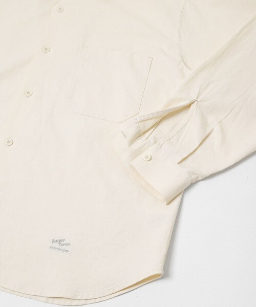 URBAN RESEARCH Sonny Label（アーバンリサーチサニーレーベル）の「ARMY TWILL　COTTON LINEN UTILITYSHIRTS（シャツ/ブラウス・メンズ・ECRU/PINK/GREEN/CHARCOAL・S/M）」の17枚目の写真