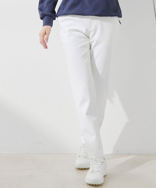 ROPE'(ロペ)の「【UV】【撥水】【防透】セミストレートパンツ(その他パンツ・レディース・ブラック/ホワイト/ネイビー・L/M/S)」の2枚目の写真