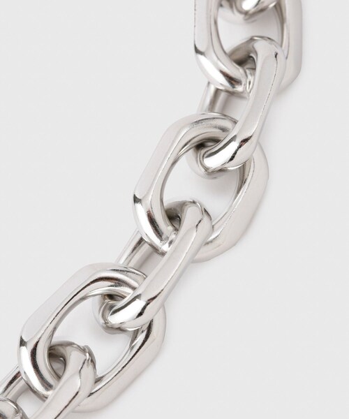 ADAM ET ROPE'（アダムエロペ）の「【HIDAKA/ヒダカ】CUT OVAL BRACELET（キーホルダー・メンズ・シルバー・L/M）」の7枚目の写真