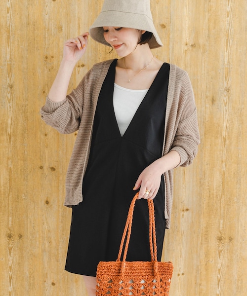 URBAN RESEARCH ROSSO（アーバンリサーチロッソ）の「F by ROSSO　撥水ショートオールインワン（サロペット/オーバーオール・レディース・BEIGE/KHAKI/BLACK・36/38）」の19枚目の写真