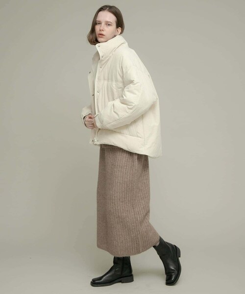 URBAN RESEARCH Sonny Label（アーバンリサーチサニーレーベル）の「撥水スタンドダウンジャケット（その他アウター・レディース・ブラック/エクリュ/ライトカーキ・FREE）」の10枚目の写真