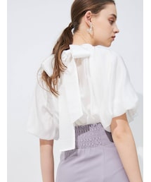 MERCURYDUO | 2WAYボリュームリボンブラウスキャミ付き(シャツ/ブラウス)