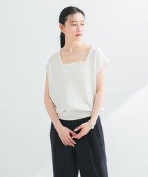 URBAN RESEARCH | リネンコットンVネックニットベスト(ベスト)