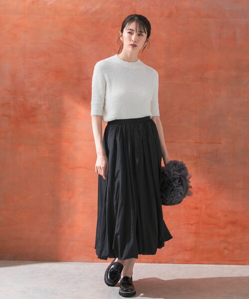 URBAN RESEARCH ROSSO（アーバンリサーチロッソ）の「コットンシャギーハイネックプルオーバー（ニット/セーター・レディース・WHITE/ORANGE/BLUE・FREE）」の7枚目の写真