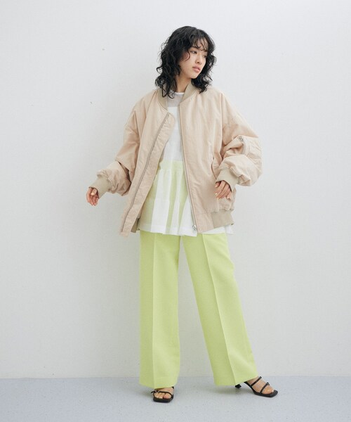 ADAM ET ROPE'（アダムエロペ）の「【Comfort embracement】別注 チュニック（シャツ/ブラウス・レディース・ブラック/ホワイト・F）」の10枚目の写真