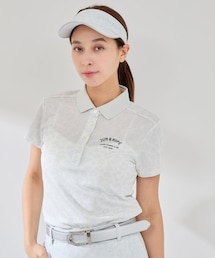 ROPE' | 【UV CARE】【吸水速乾】【ストレッチ】アニマル柄ジャガード半袖ポロ(ポロシャツ)