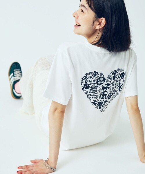 ROPE' PICNIC(ロペピクニック)の「【Chocomoo×ROPE' PICNIC】【接触冷感】アソートTシャツ(Tシャツ/カットソー・レディース・ホワイト/ホワイト系・38)」の4枚目の写真