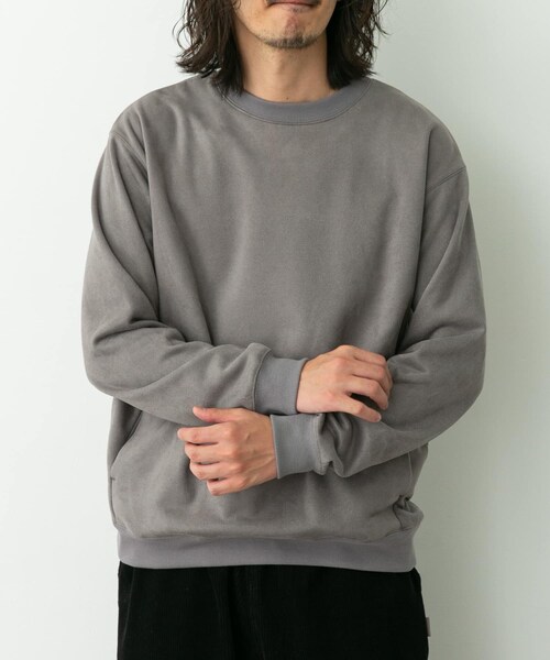 URBAN RESEARCH Sonny Label（アーバンリサーチサニーレーベル）の「クリーミータッチクルーネックプルオーバー（スウェット・メンズ・グレージュ/チャコール/ブルー・M/L/XL）」の19枚目の写真