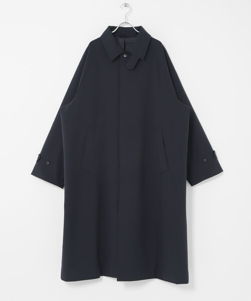 SENSE OF PLACE by URBAN RESEARCH（センスオブプレイスバイアーバンリサーチ）の「バルマカーンルーズコート（ステンカラーコート・メンズ・BEIGE/NAVY/BEG CHECK・M）」の7枚目の写真