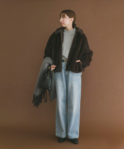 ITEMS URBANRESEARCH（アイテムズ アーバンリサーチ）の「ファージャケット（テーラードジャケット・レディース・BRN/L.BEG・Free）」の17枚目の写真