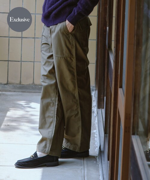 URBAN RESEARCH(アーバンリサーチ)の「『別注』CIOTA×URBAN RESEARCH Baker Pants(Baggy)(チノパンツ・メンズ・Dark Olive・4/5/6)」の1枚目の写真
