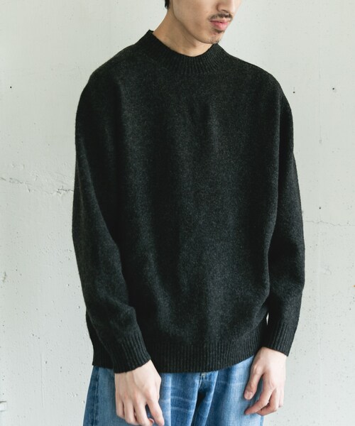 URBAN RESEARCH DOORS(アーバンリサーチドアーズ)の「ウール混もちもちハイネックニット(ニット/セーター・メンズ・OFF BEIGE/YELLOW/BLUE GREEN/CHARCOAL/BORDEAUX/NAVY・M/L)」の9枚目の写真