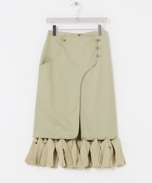 URBAN RESEARCH | TAN　LAYERED KNIT FRINGE SKIRT(スカート)