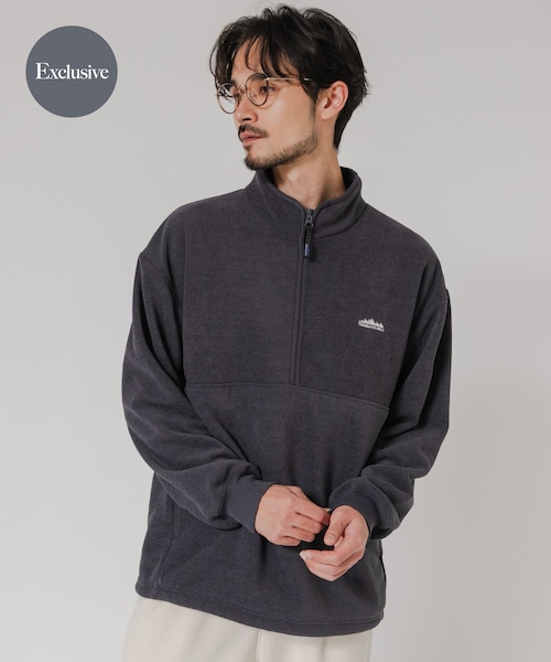 URBAN RESEARCH(アーバンリサーチ)の「『別注』THOUSAND MILE×URBAN RESEARCH ニットフリースハーフジッププルオーバー(その他トップス・メンズ・BLACK/CHARCOAL/NAVY/OFF・M/L)」の3枚目の写真