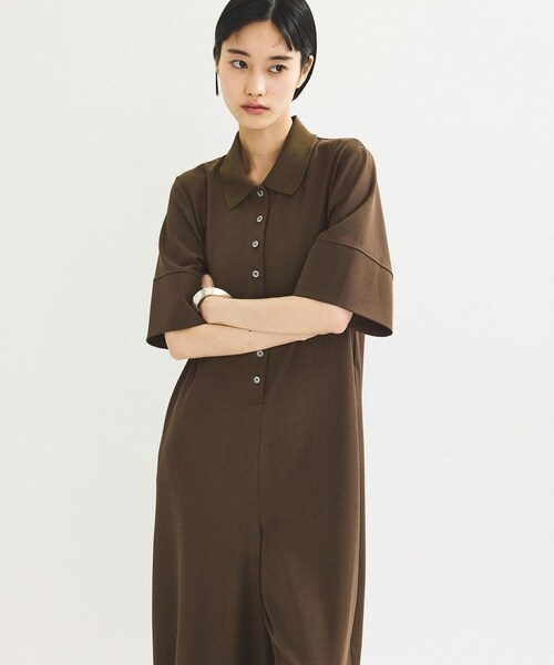 ADAM ET ROPE'（アダムエロペ）の「【WEB限定】・【定番】ポロシャツオールインワン（つなぎ/オールインワン・レディース・ブラック/ダークブラウン/ネイビー・36/38）」の20枚目の写真