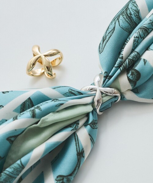 VIS（ビス）の「スカーフリング（バンダナ/スカーフ・レディース・ゴールド/シルバー・F）」の5枚目の写真