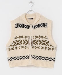 EKAL | ウール混カウチンベスト(ベスト)