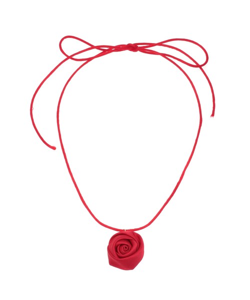 jouetie（ジュエティ）の「ローズリボンチョーカー（ネックレス・レディース・オフホワイト/ブラック/レッド・F）」の8枚目の写真