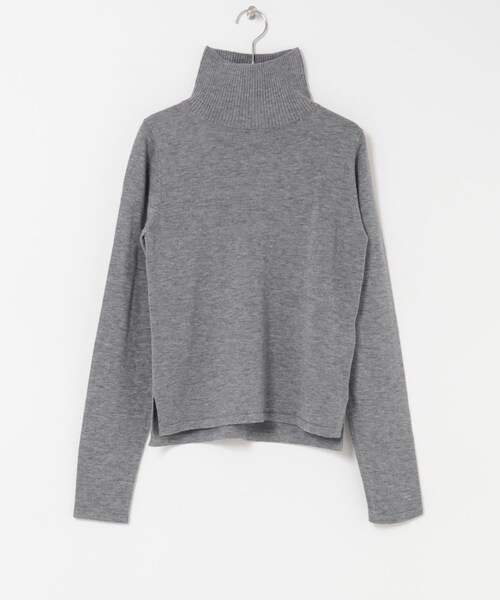 THE GOODLAND MARKET(ザグッドランドマーケット)の「『別注』MIDIUMISOLID×THE GOODLAND MARKET turtle neck PO(ニット/セーター・レディース・Gray/brown/blue・FREE)」の5枚目の写真