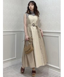 dazzlin | バイカラーレイヤードキャミワンピース(ワンピース)