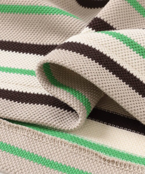 URBAN RESEARCH DOORS(アーバンリサーチドアーズ)の「Scye STRIPEDCOTTONSHIRTS(ポロシャツ・レディース・グリーンST/パープルST・38)」の8枚目の写真