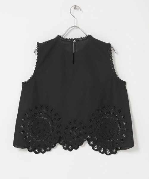 THE GOODLAND MARKET（ザグッドランドマーケット）の「FANAKA　レースノースリーブプルオーバー（シャツ/ブラウス・レディース・WHITE/BLACK・Free）」の19枚目の写真